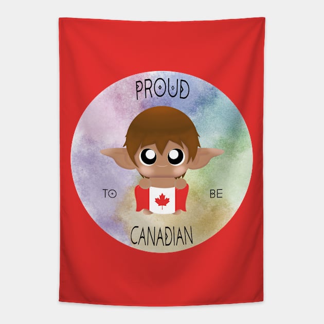 Proud to be Canadian (Sleepy Forest Creatures) Tapestry by Irô Studio