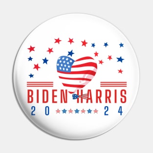 US President Joe Biden supported US Vice President Pride Democrat Pin