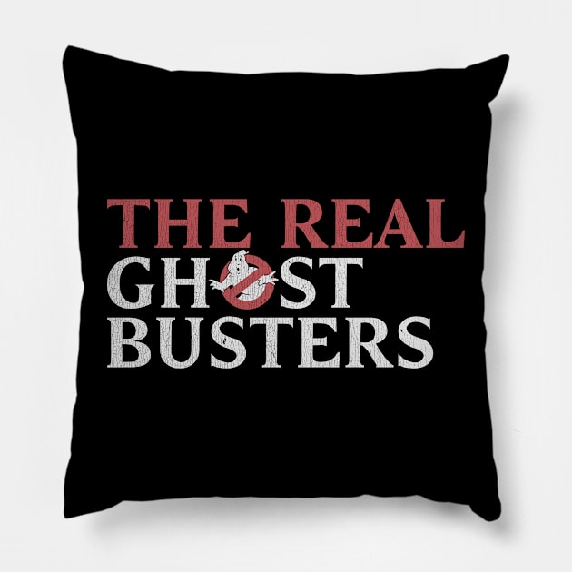 The Real Ghostbusters Vintage Pillow by Gembel Ceria