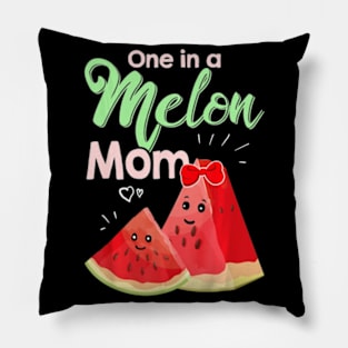 One In A Melon Mom Shirt Funny Watermelon Pillow