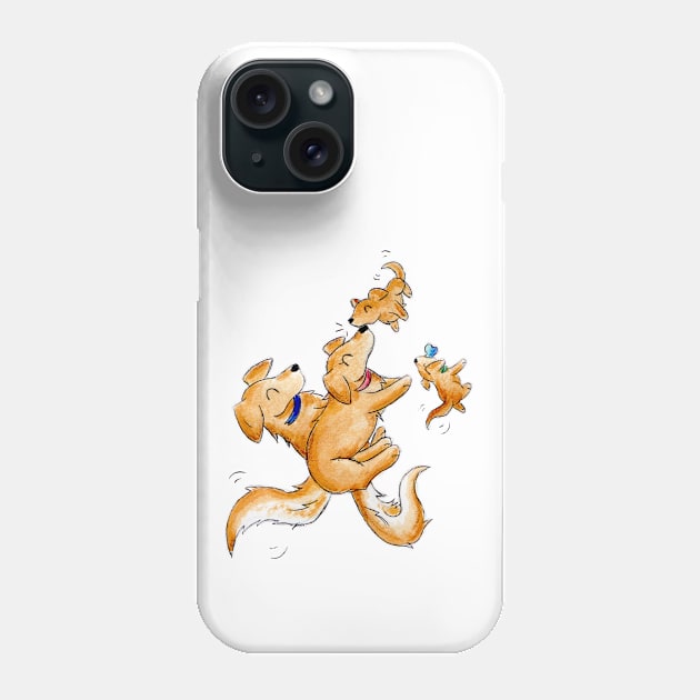 Golden Family Phone Case by KristenOKeefeArt