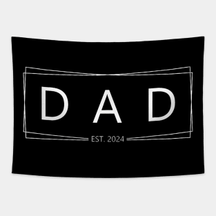 Dad Est. 2024 Expect Baby 2024 Father 2024 New Dad 2024 Tapestry