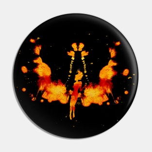 Butterfly Lava Fire Fairy Pin