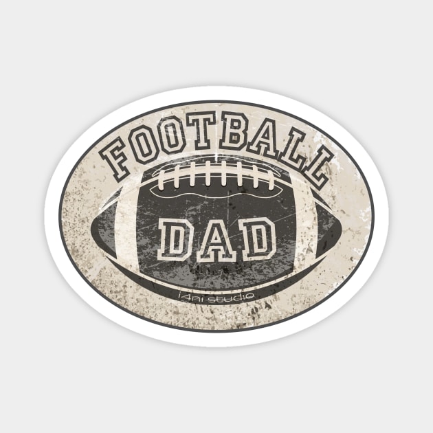 Football Dad Magnet by i4ni Studio