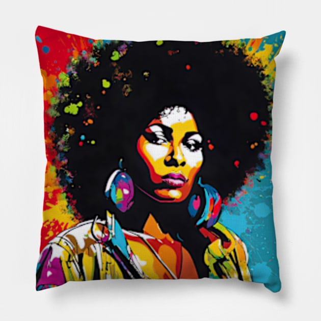 Portrait 106d Pillow by amoxes