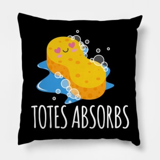 Totes Absorbs Sponge Pun Pillow