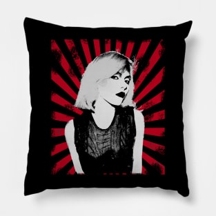 Vintage Blondie Music 80s 90s Style Pillow