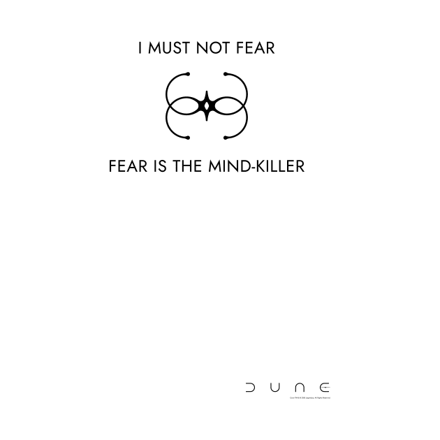 Bene Gesserit - I must not fear (light background shirt) by Markadesign