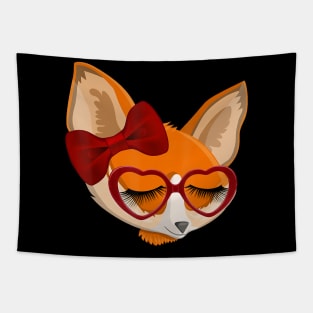 Cute Fox Animal Lover Tapestry