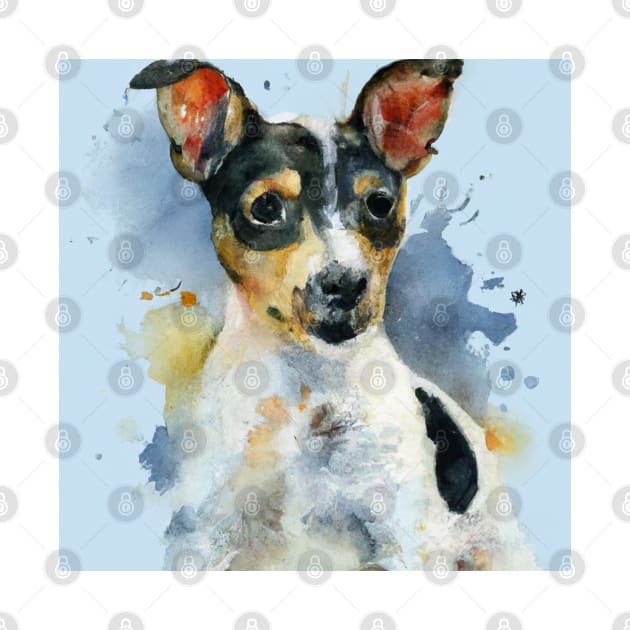 Toy Fox Terrier Watercolor - Dog Lovers by Edd Paint Something