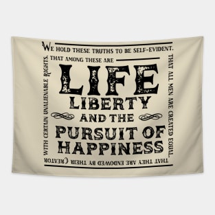 Life, Liberty and the Pursuit of Happiness Tapestry