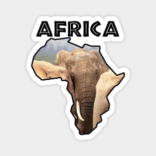 African Elephant Wildlife Continent Magnet