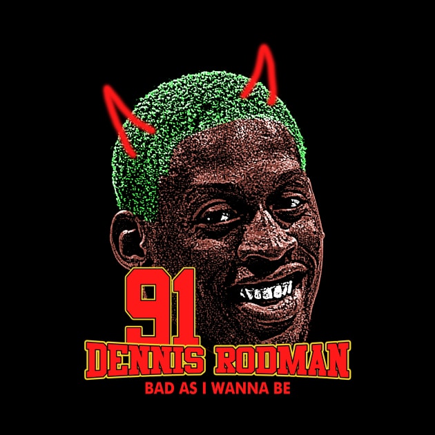 DENNIS RODMAN TSHIRT DESIGN by SAVOURCO28