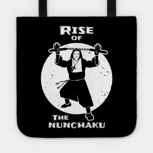 Rise Of The Nunchaku Nun Funny Martial Arts Pun Tote