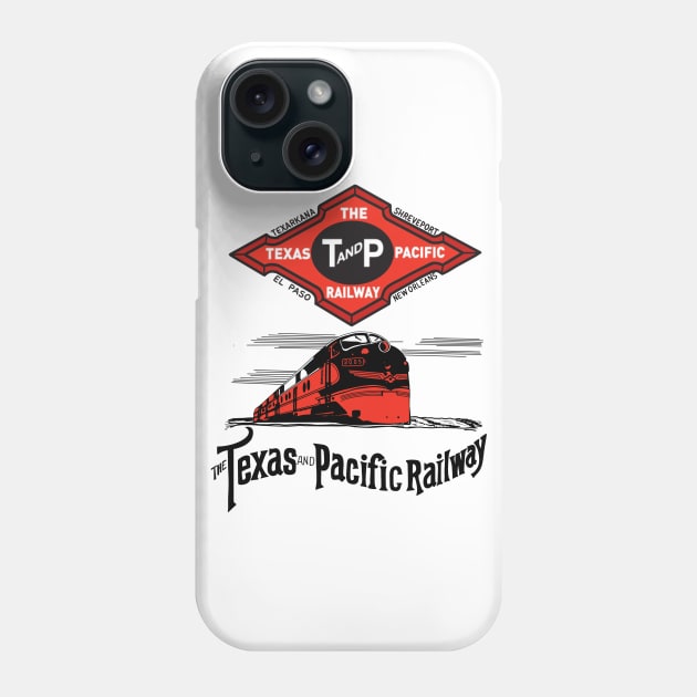 The Texas and Pacific Railway Company Phone Case by MotorManiac