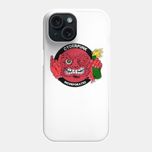 CYDERPUNK LOGO red on white Phone Case