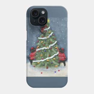 Cats Fishy Christmas Tree Phone Case