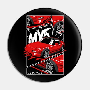 Miata jdm manga style Pin