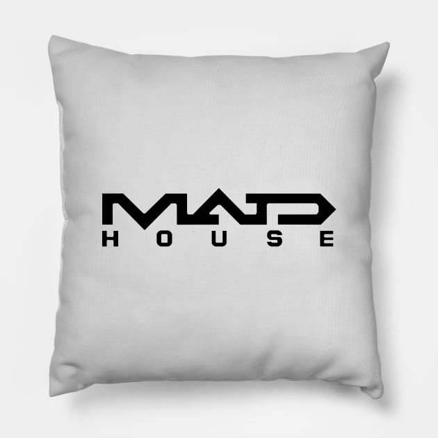 Mad House Pillow by JamesCMarshall