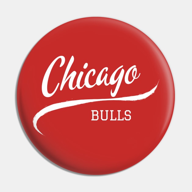 Bulls Retro Pin by CityTeeDesigns