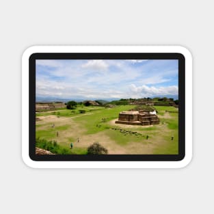 Site archéologique de Monte Alban, Oaxaca Mexique Magnet