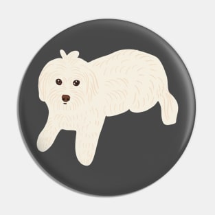 Maltese Poodle Pin