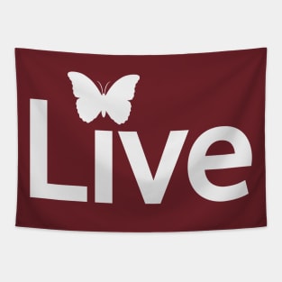 Live text design Tapestry