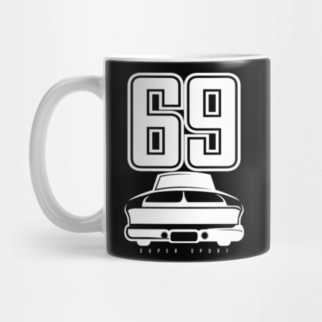 69 Old School Retro Classic Car Front Muscle Car Gifts For Car