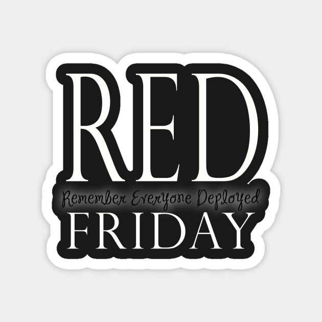 Wear Red Friday - Support Troops Magnet by 3QuartersToday