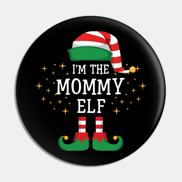 I'm The Mommy Elf Matching Family Christmas Pajama Pin by Damsin