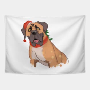 Cute Mastiff Drawing Tapestry