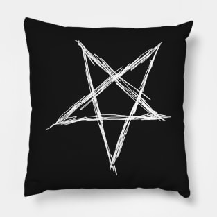 Pentagram (white) Pillow