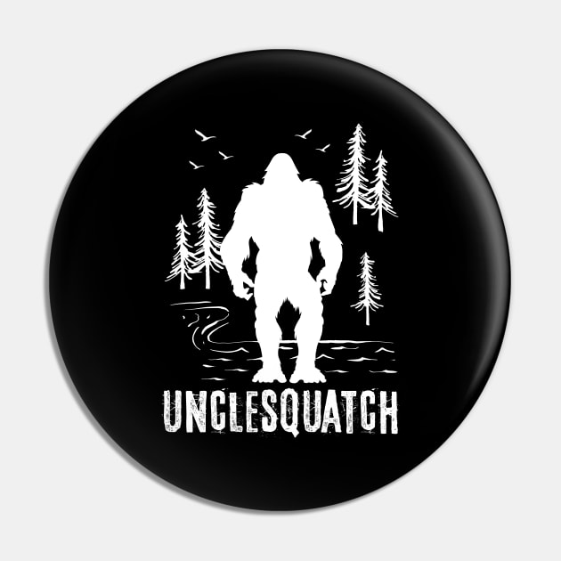 Uncle Squatch Bigfoot Pin by Tesszero