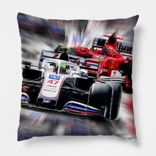 Mick Schumacher and father Michael - Formula One Pillow