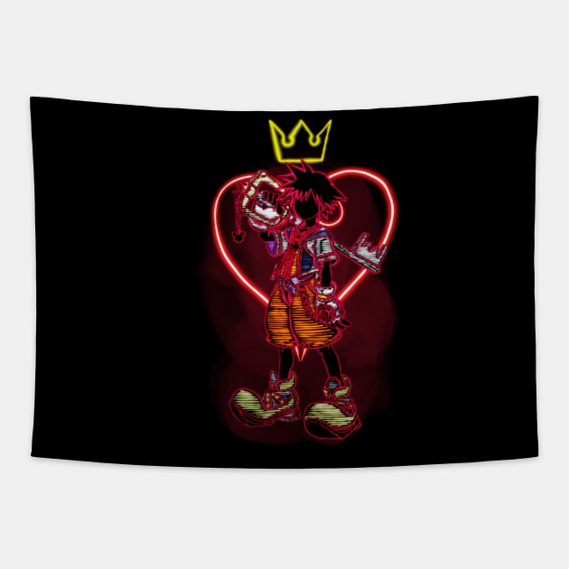 Sora kingdom hearts Tapestry by dark.kyd