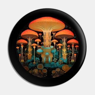 Psychedelic Magic Mushrooms Pin