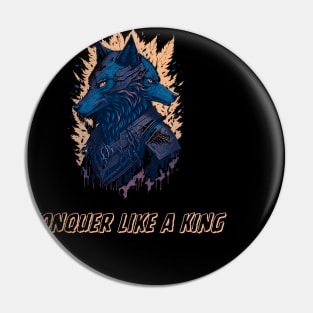 alpha wolf Pin