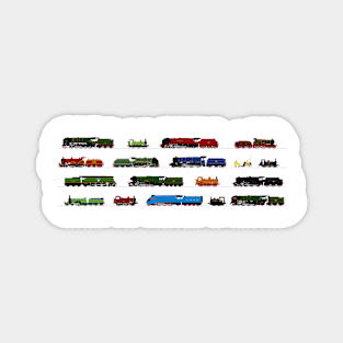 Iconic British Steam Trains Magnet