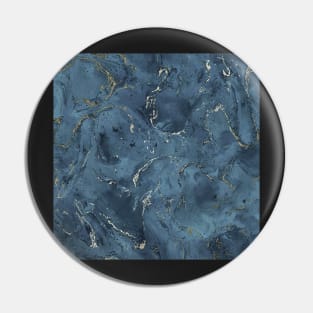 Onyx Marble & Gold Pin