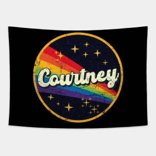 Courtney // Rainbow In Space Vintage Grunge-Style Tapestry