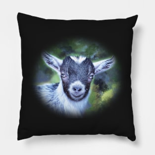 Portrait of a Goat - Pygmy Kid Pillow