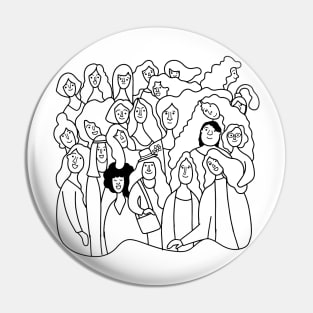 cute woman group Pin