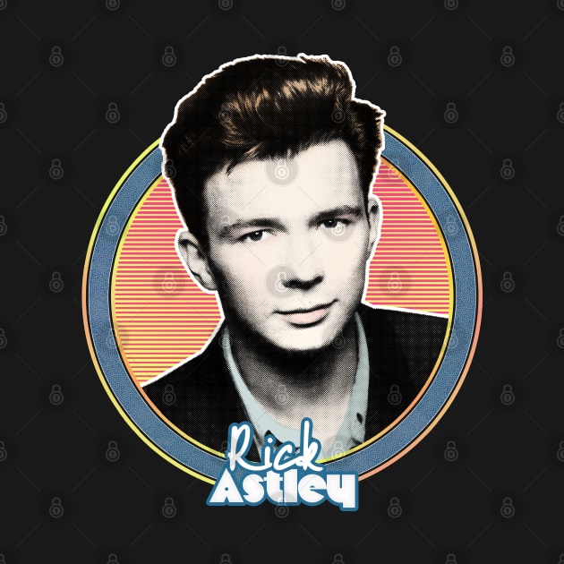 Rick Astley 80s Aesthetic Tribute Design by DankFutura