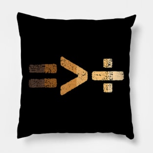 Equality Is Greater Than Division Black History BLM Melanin Pillow