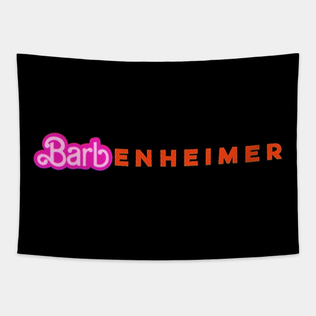 Barbenheimer 2023 Tapestry by ROLLIE MC SCROLLIE