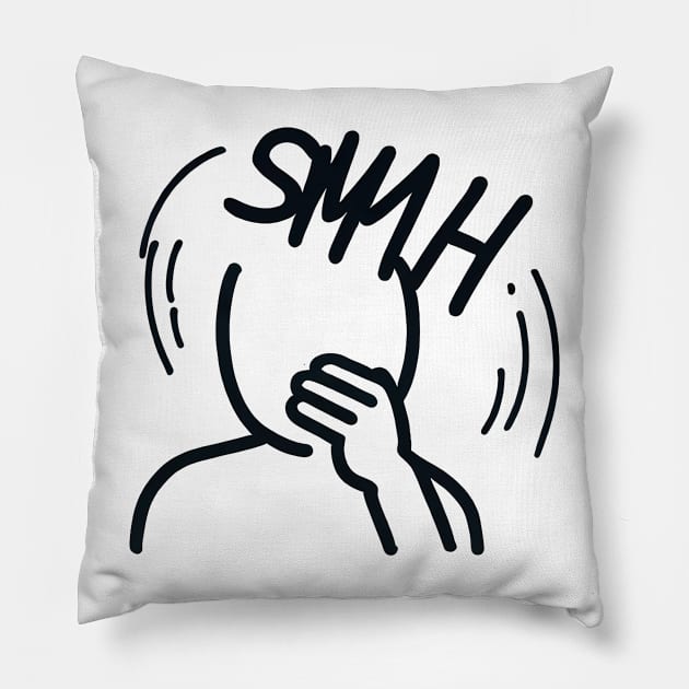 SMH t-shirt Pillow by TotaSaid