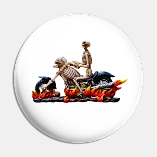 Skeletons on Fire Pin