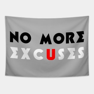 No More Excuses (red) Tapestry