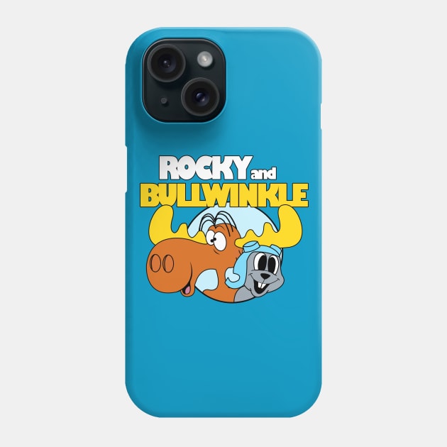 Funny Rocky and Bullwinkle Phone Case by liora natalia