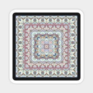 Bright square arabic ornate pattern Magnet